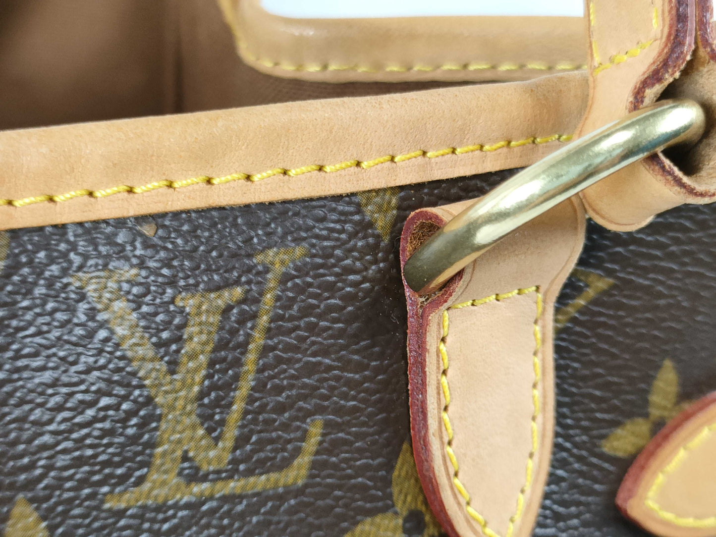 LOUIS VUITTON RFID Unverified CA 0055 Monogram LOUIS VUITTON Batignolles Verte Tote Bag