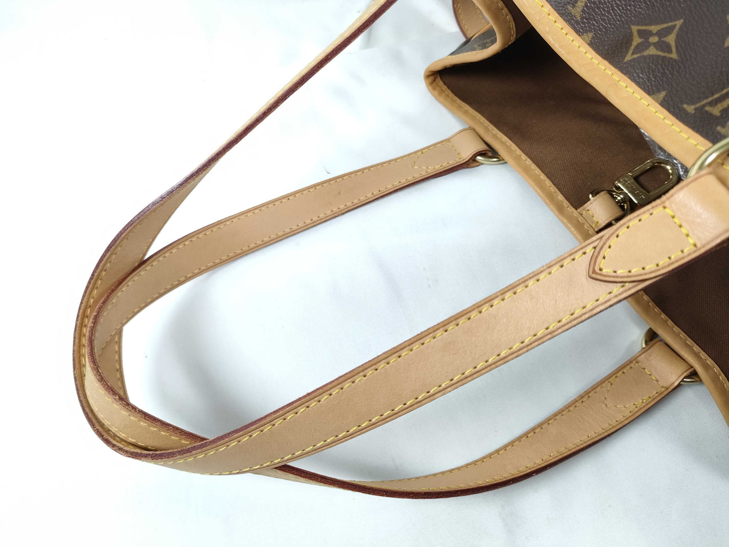 LOUIS VUITTON RFID Unverified CA 0055 Monogram LOUIS VUITTON Batignolles Verte Tote Bag