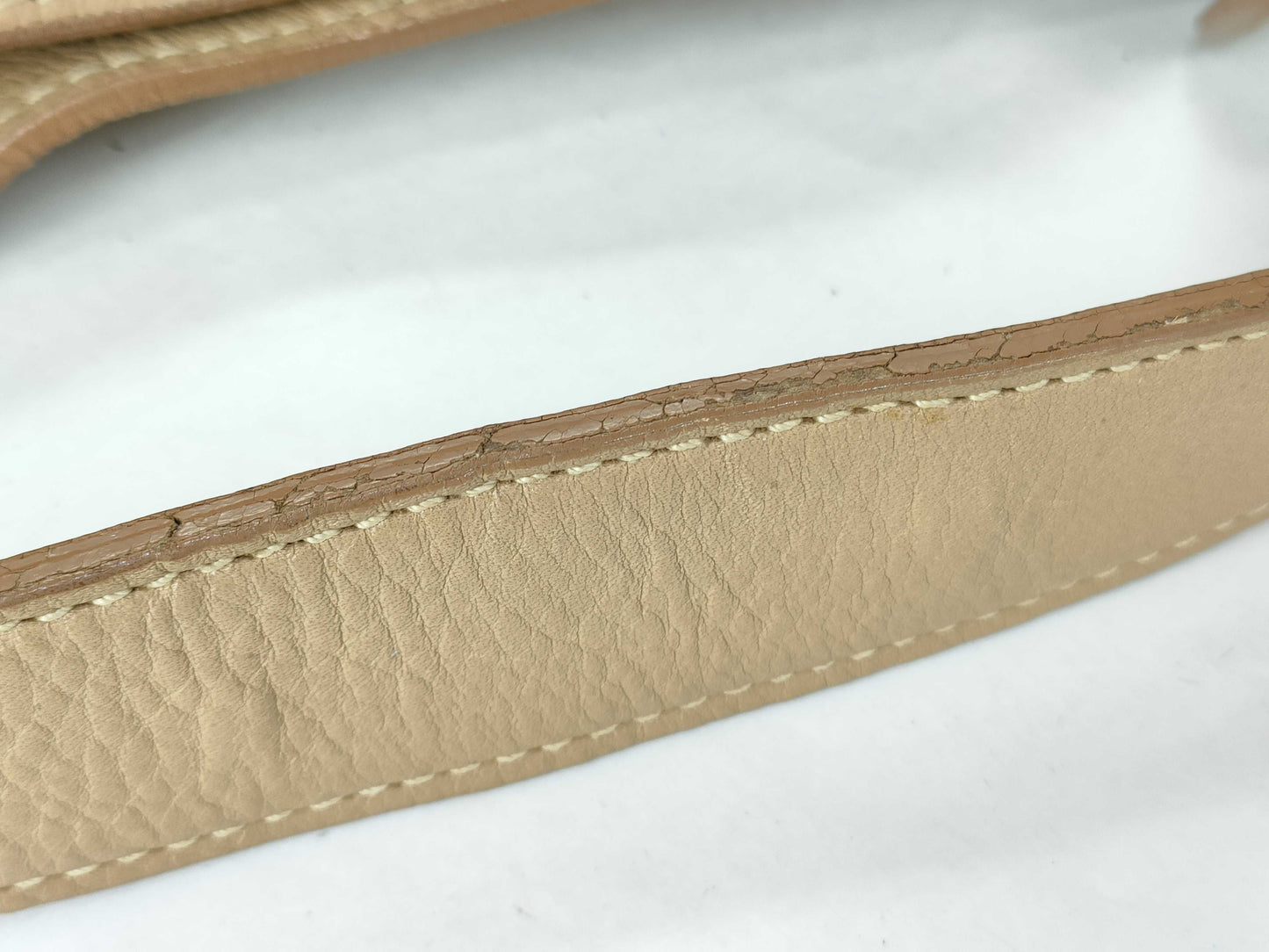PRADA Vitello One-Shoulder Beige Shoulder Bag