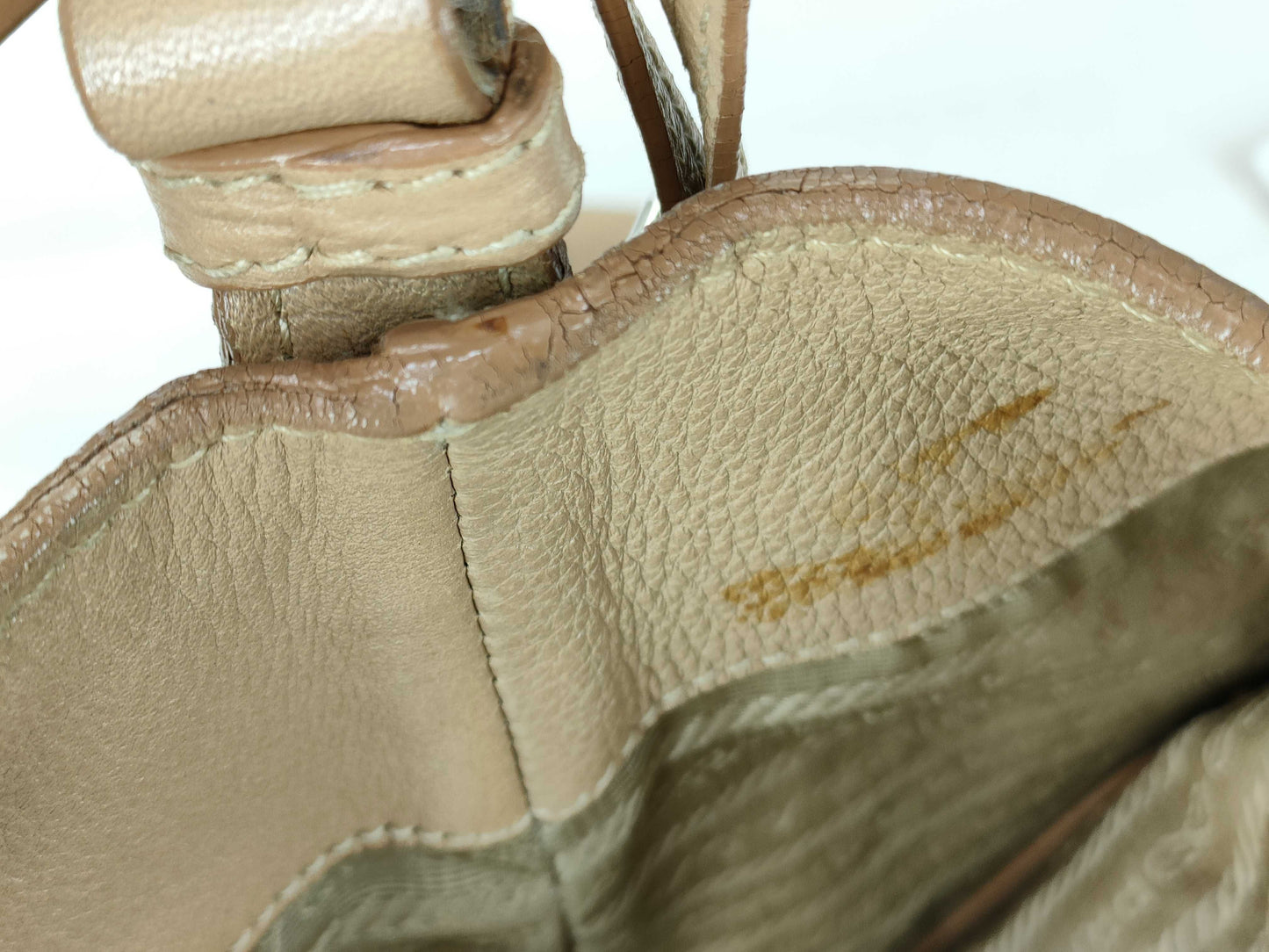 PRADA Vitello One-Shoulder Beige Shoulder Bag