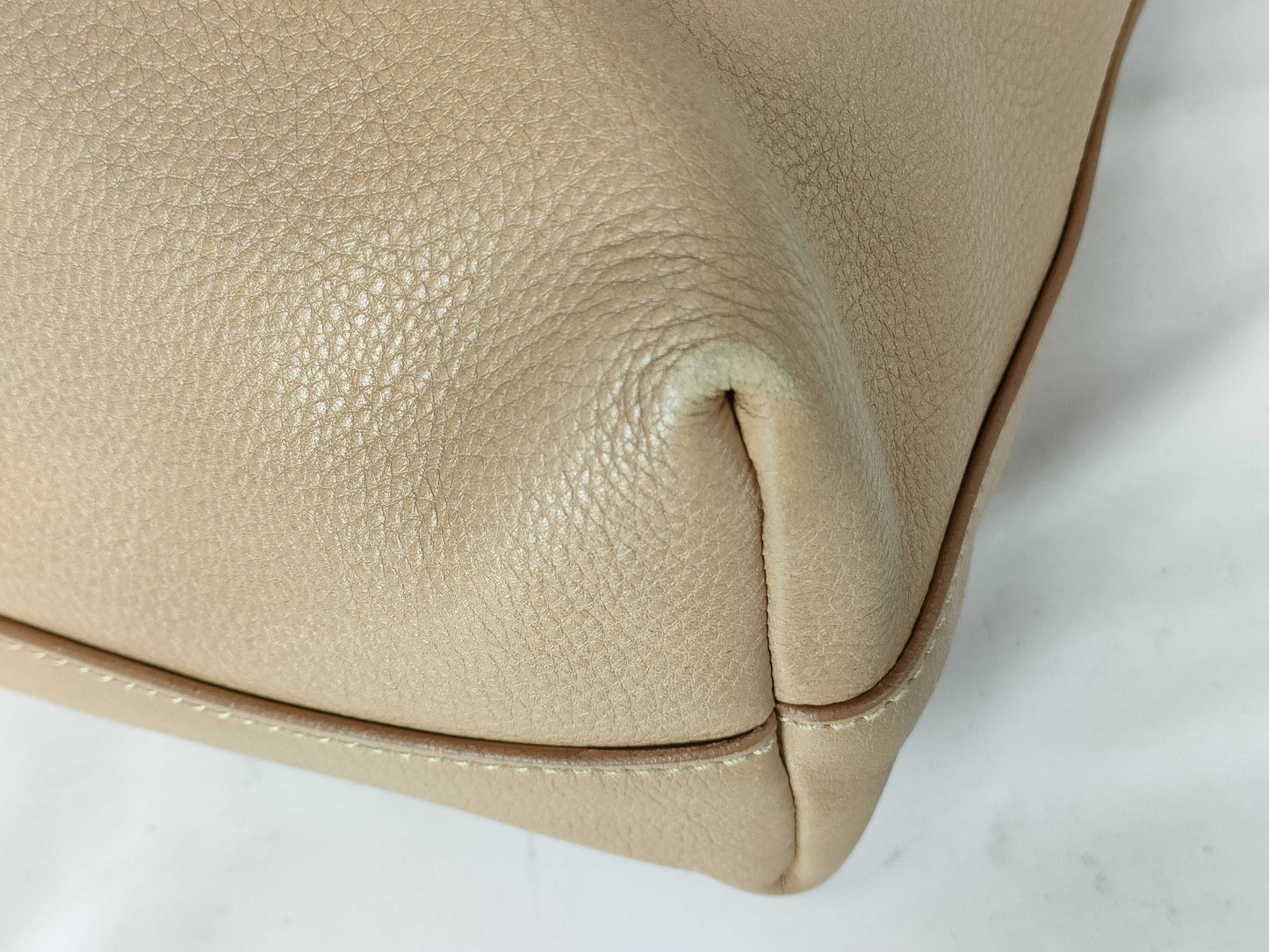 PRADA Vitello One-Shoulder Beige Shoulder Bag
