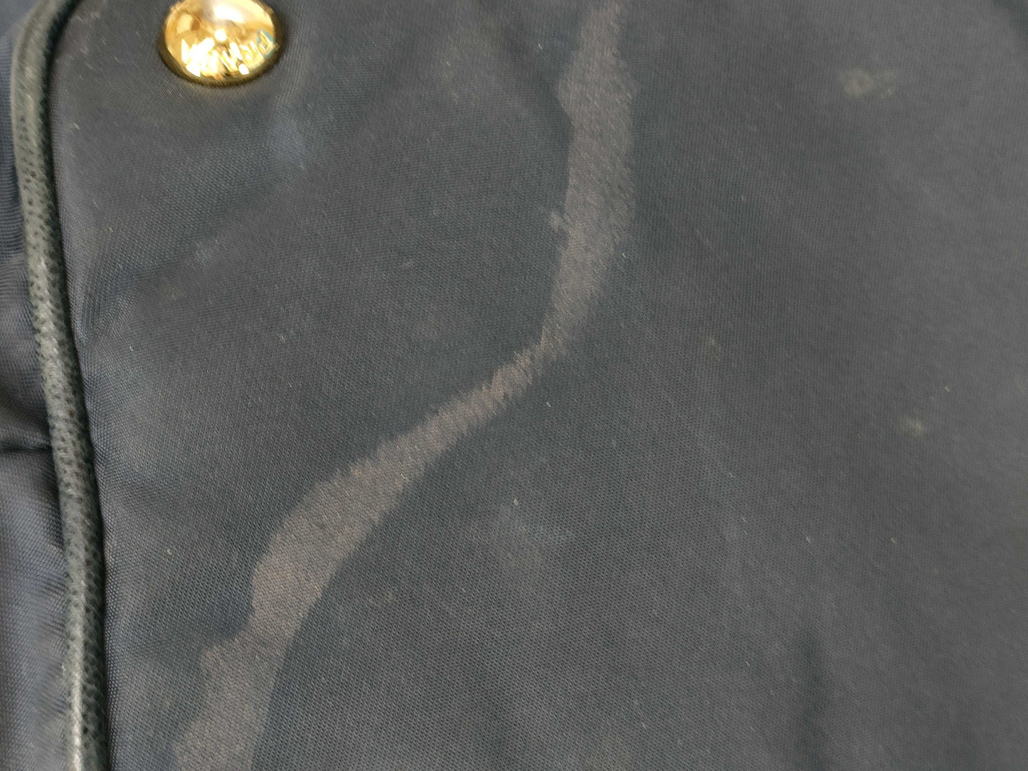 PRADA Nylon Prada Saffiano Combination Tote Bag Navy