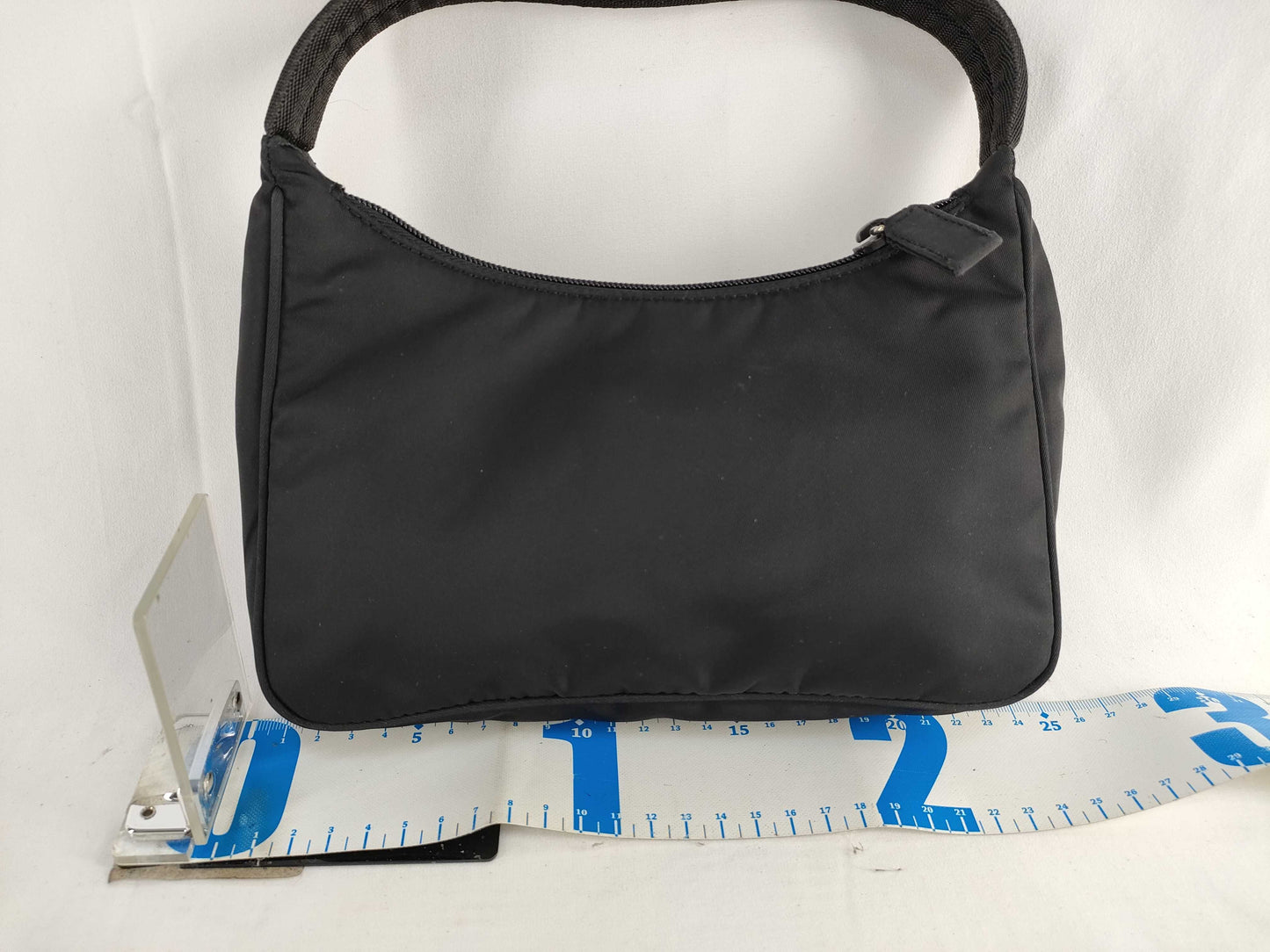 PRADA Prada Half Moon Accessory Pouch Black Pouch