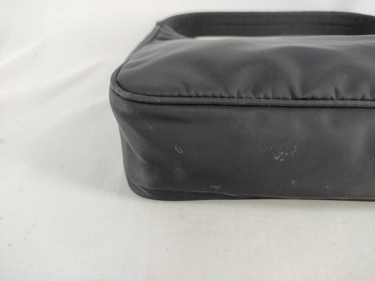 PRADA Prada Half Moon Accessory Pouch Black Pouch