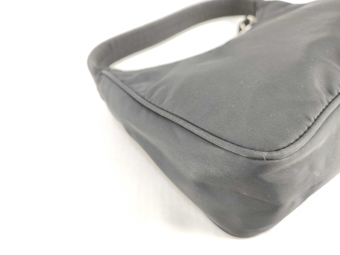 PRADA Prada Half Moon Accessory Pouch Black Pouch