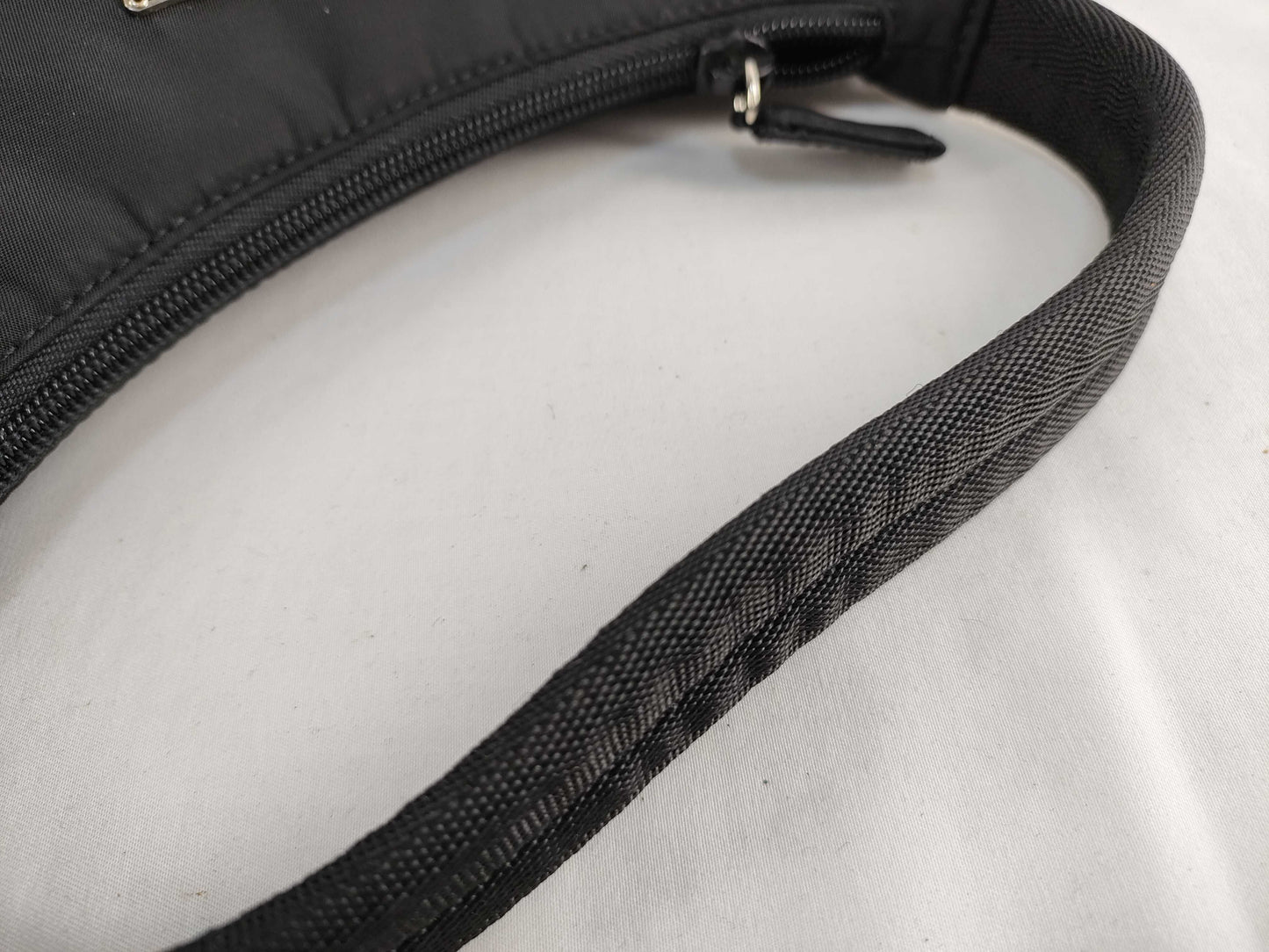 PRADA Prada Half Moon Accessory Pouch Black Pouch