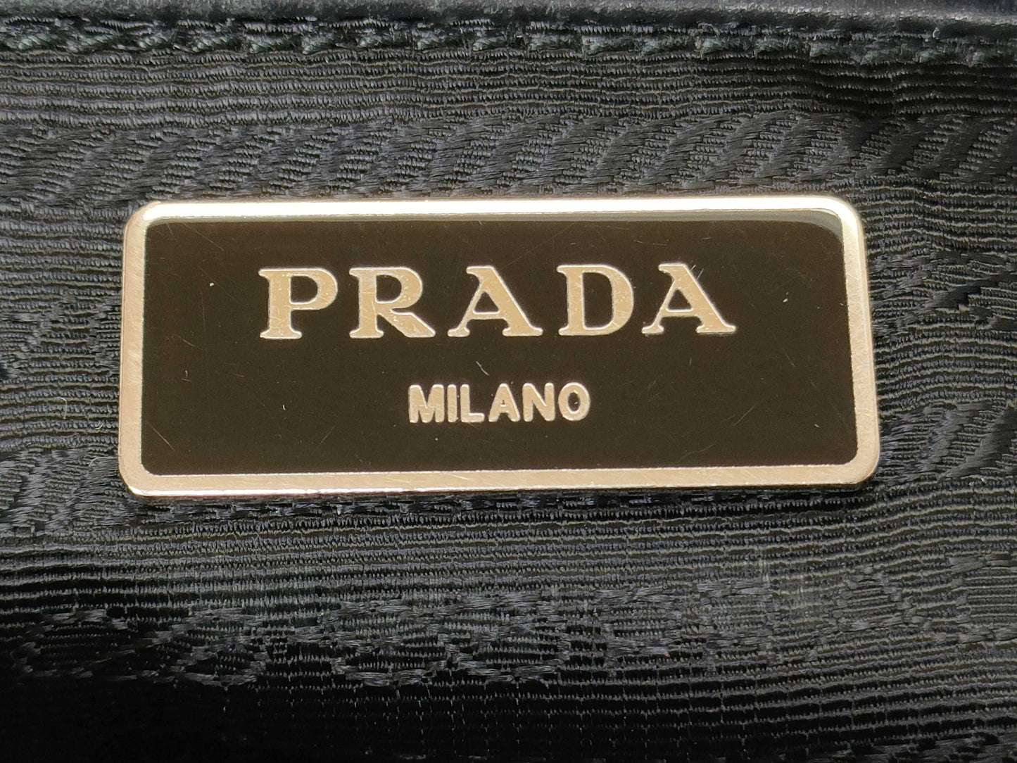 PRADA nylon Prada nylon calfskin black handbag