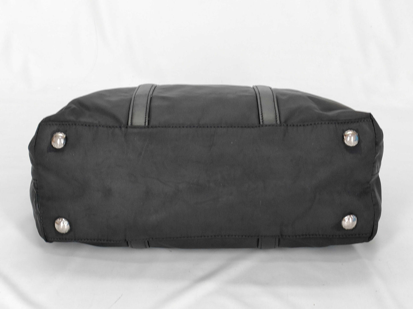 PRADA nylon Prada nylon calfskin black handbag