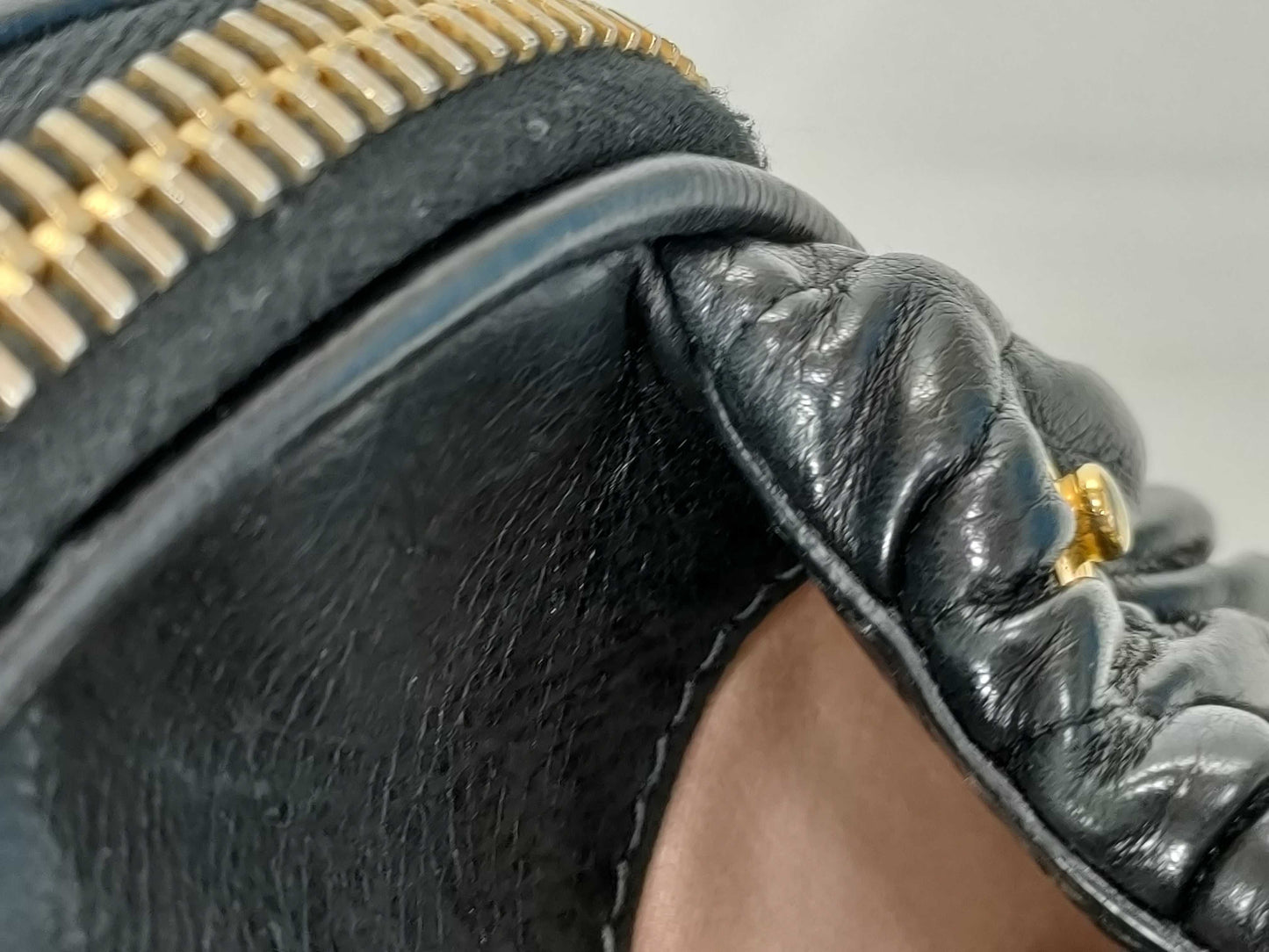 Miu Miu Matelasse 2-way Black Handbag