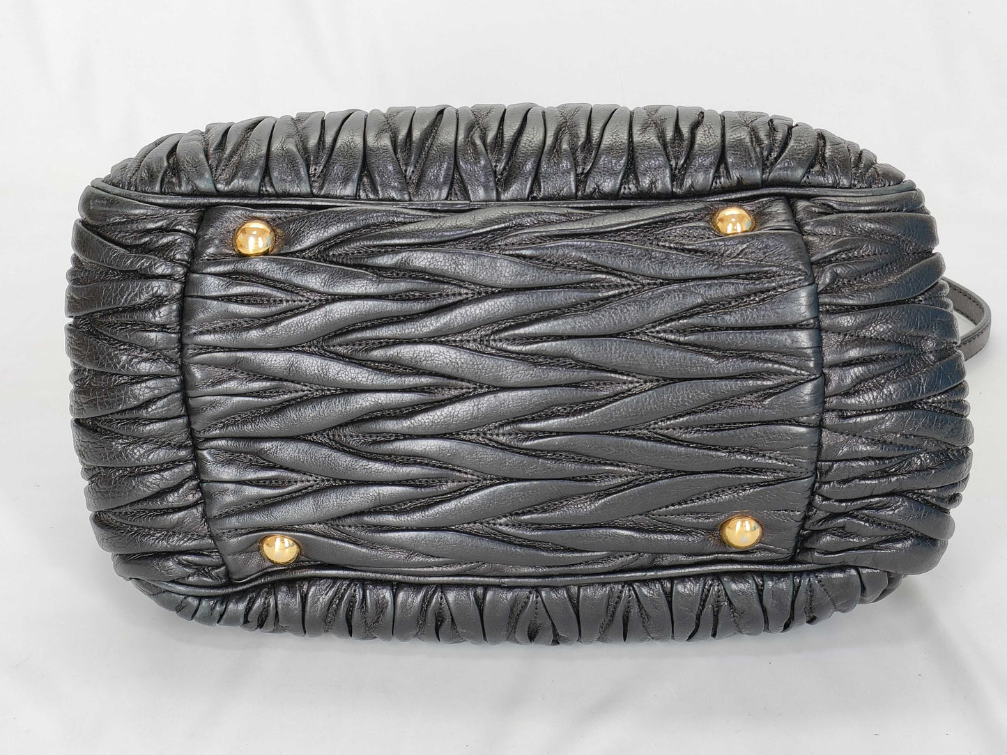Miu Miu Matelasse 2-way Black Handbag