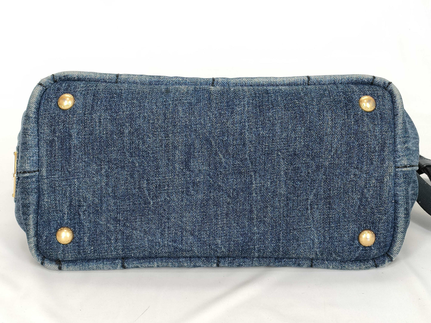 PRADA Prada Denim Canapa 2-way Tote Bag