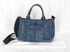 PRADA Prada Denim Canapa 2-way Tote Bag