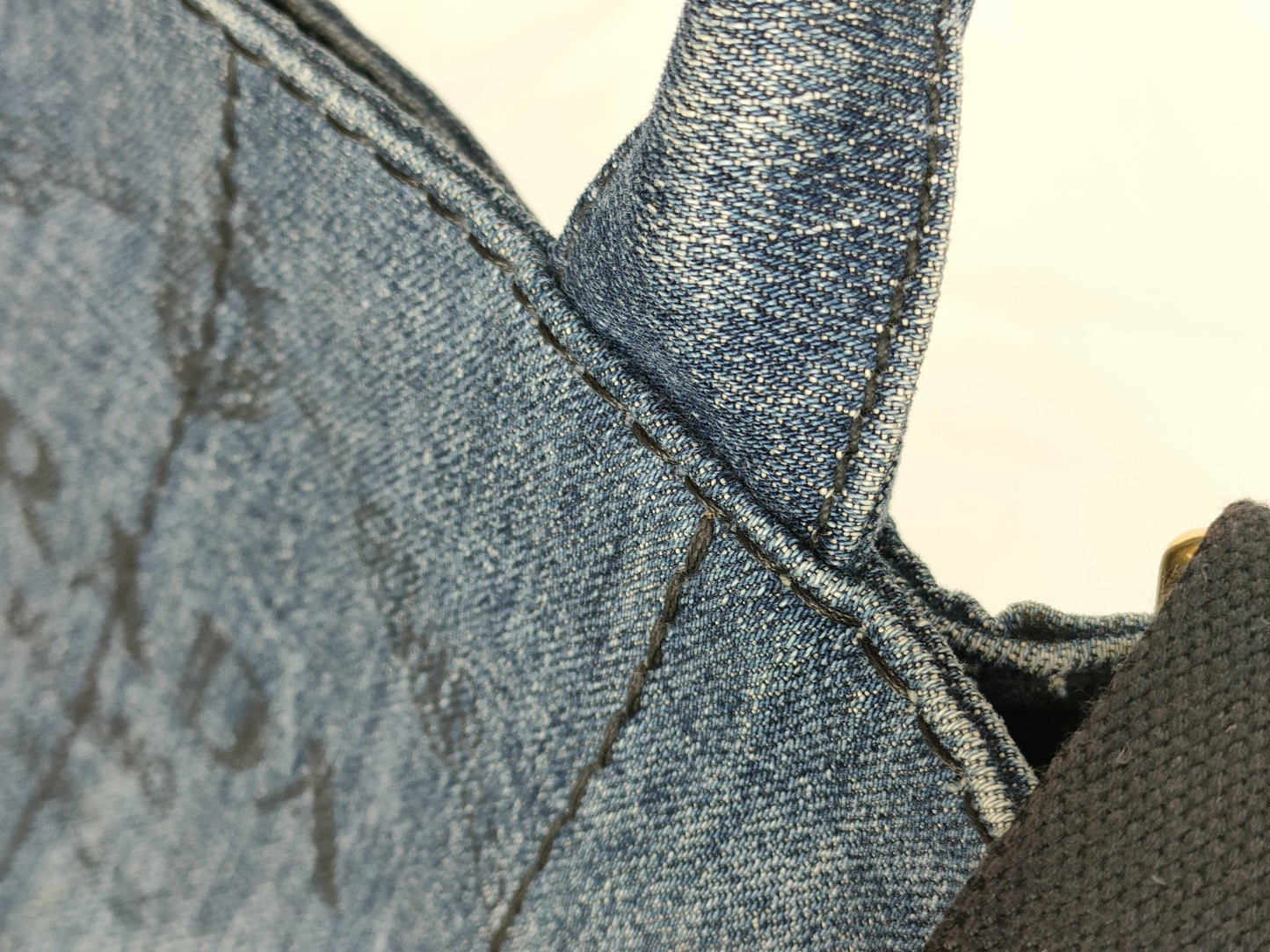 PRADA Prada Denim Canapa 2-way Tote Bag