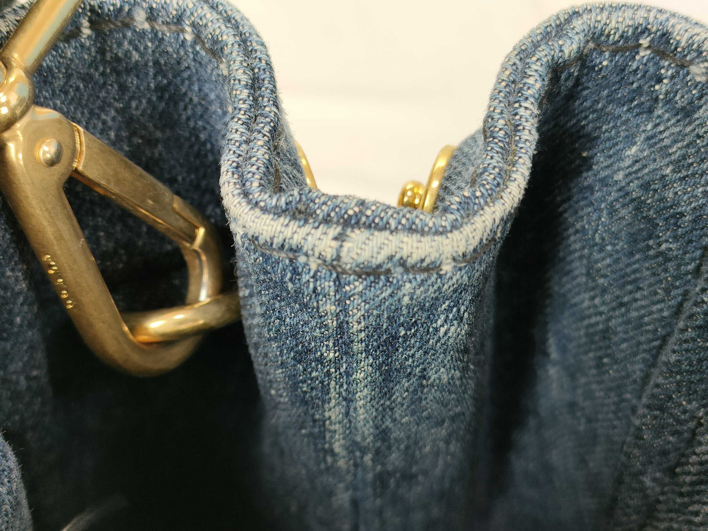 PRADA Prada Denim Canapa 2-way Tote Bag