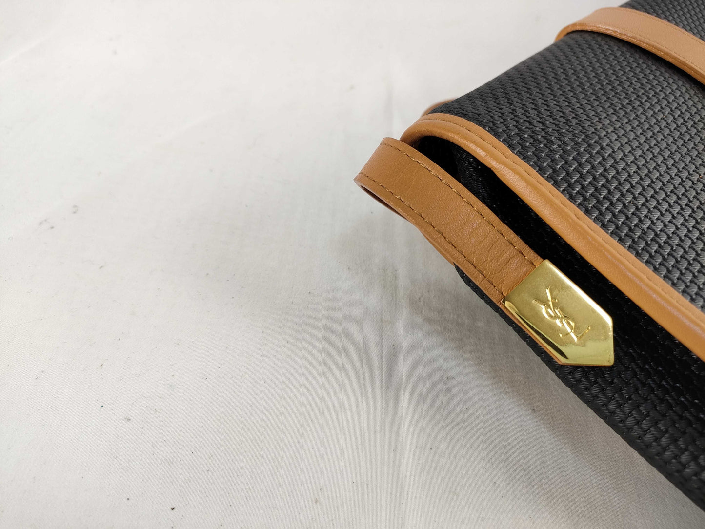 SAINT LAURENT Yves Saint Laurent Triangle Logo Shoulder Bag