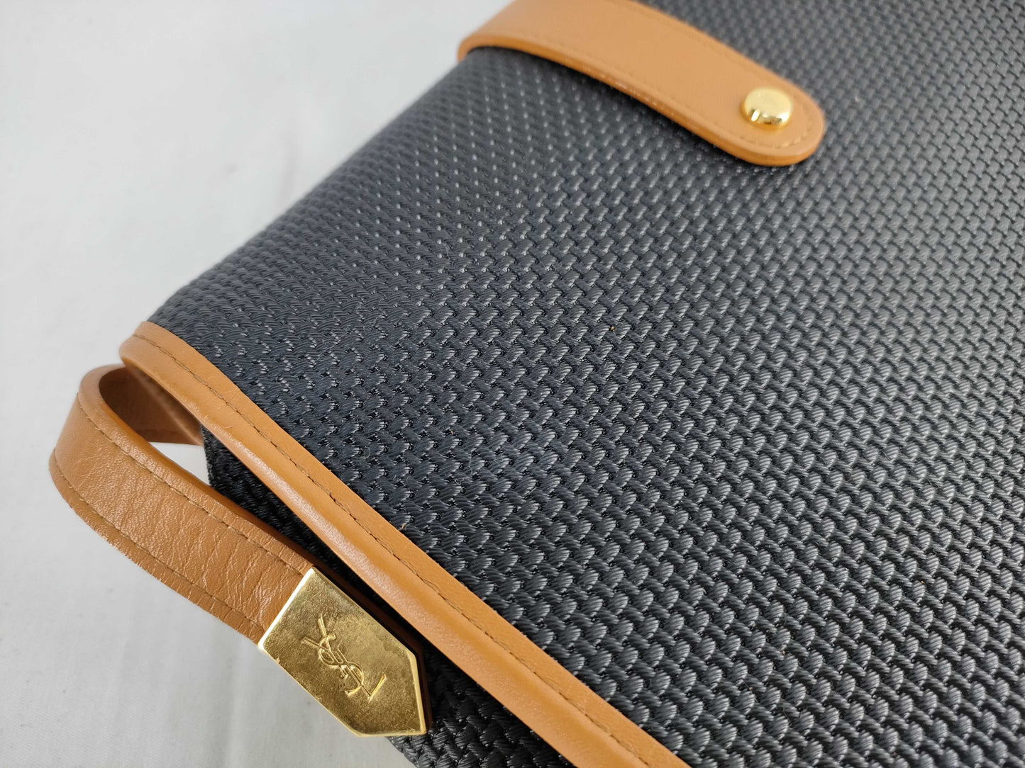 SAINT LAURENT Yves Saint Laurent Triangle Logo Shoulder Bag