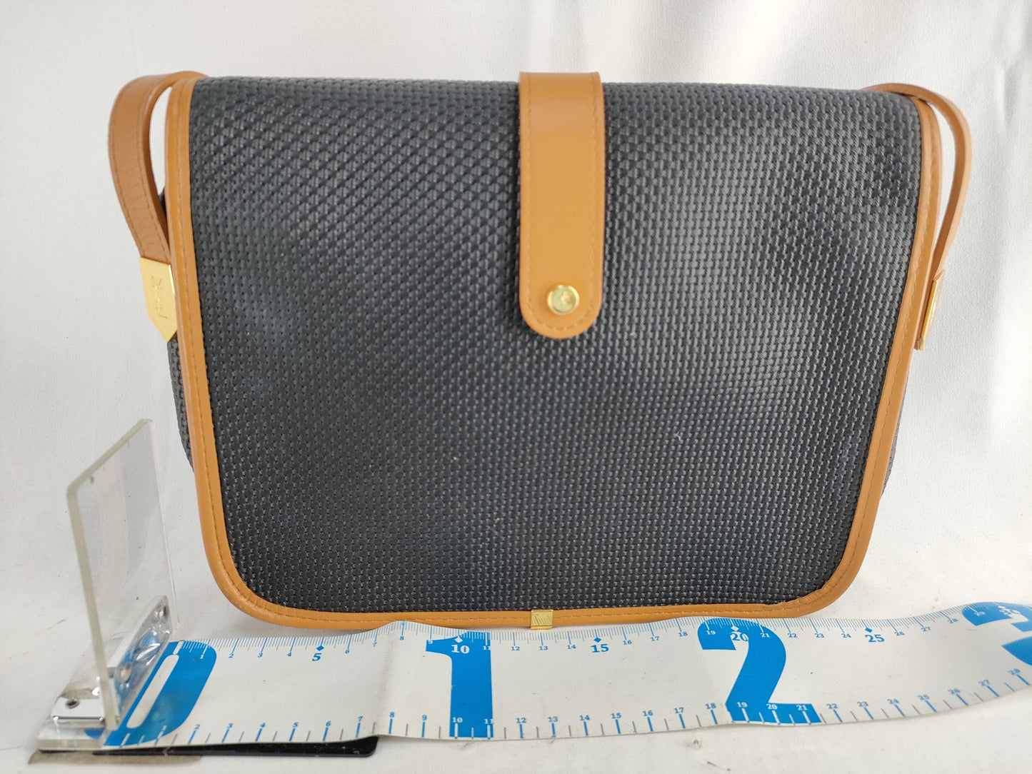 SAINT LAURENT Yves Saint Laurent Triangle Logo Shoulder Bag