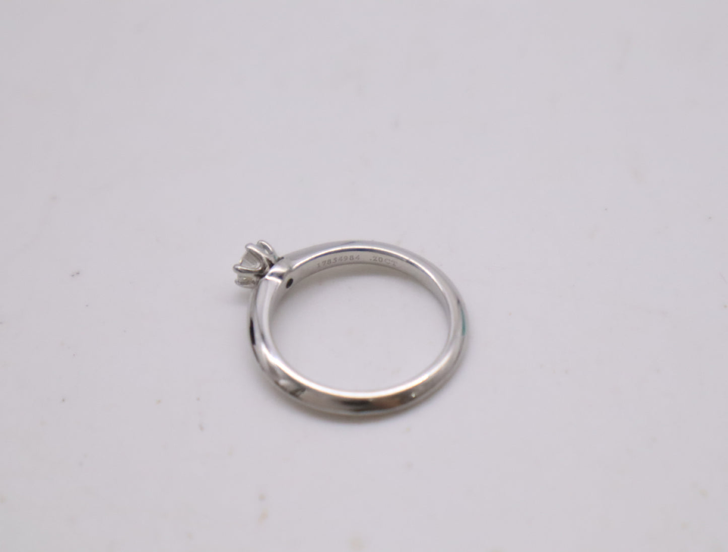 Tiffany & Co. Solitaire D0.20ct PT950 3.3g Ring