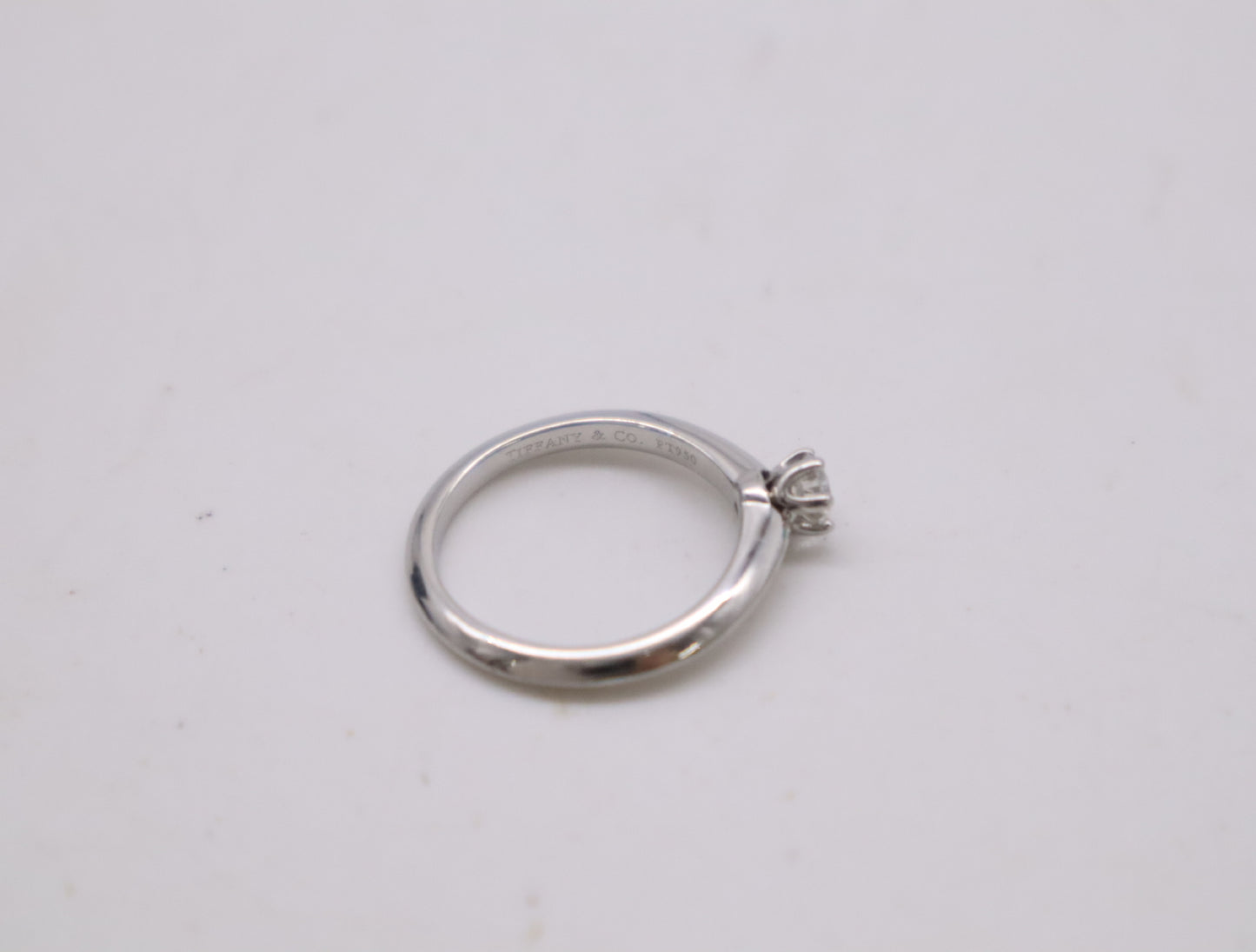 Tiffany & Co. Solitaire D0.20ct PT950 3.3g Ring