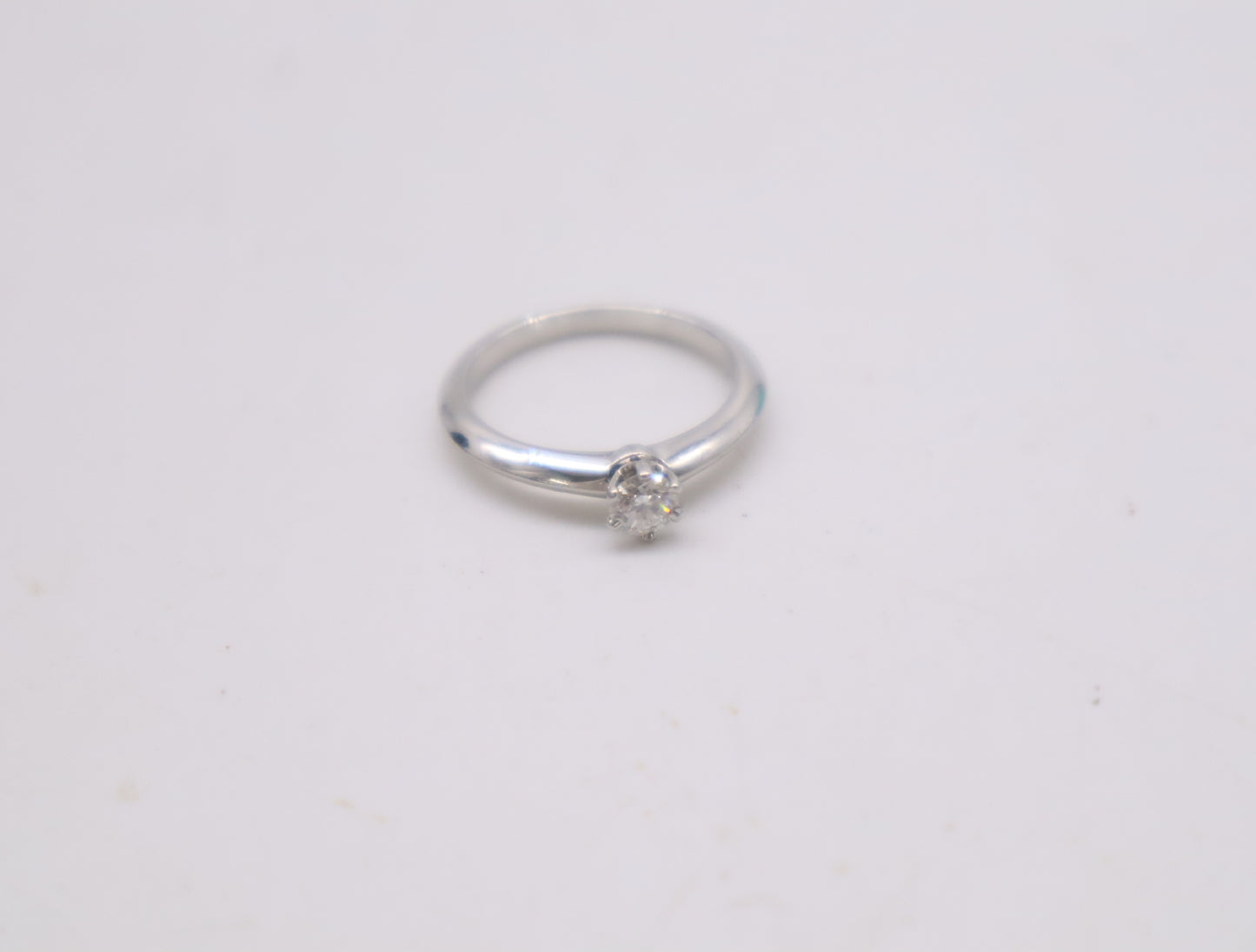 Tiffany & Co. Solitaire D0.20ct PT950 3.3g Ring