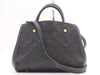 LOUIS VUITTON M41053 Monogram Empreinte Montaigne BB Noir Handbag with RFID Response Verified, SP3187