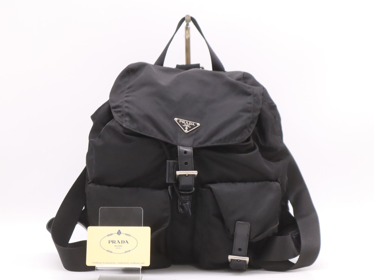 PRADA? BZ2811 Nylon Backpack with Guarantee Card