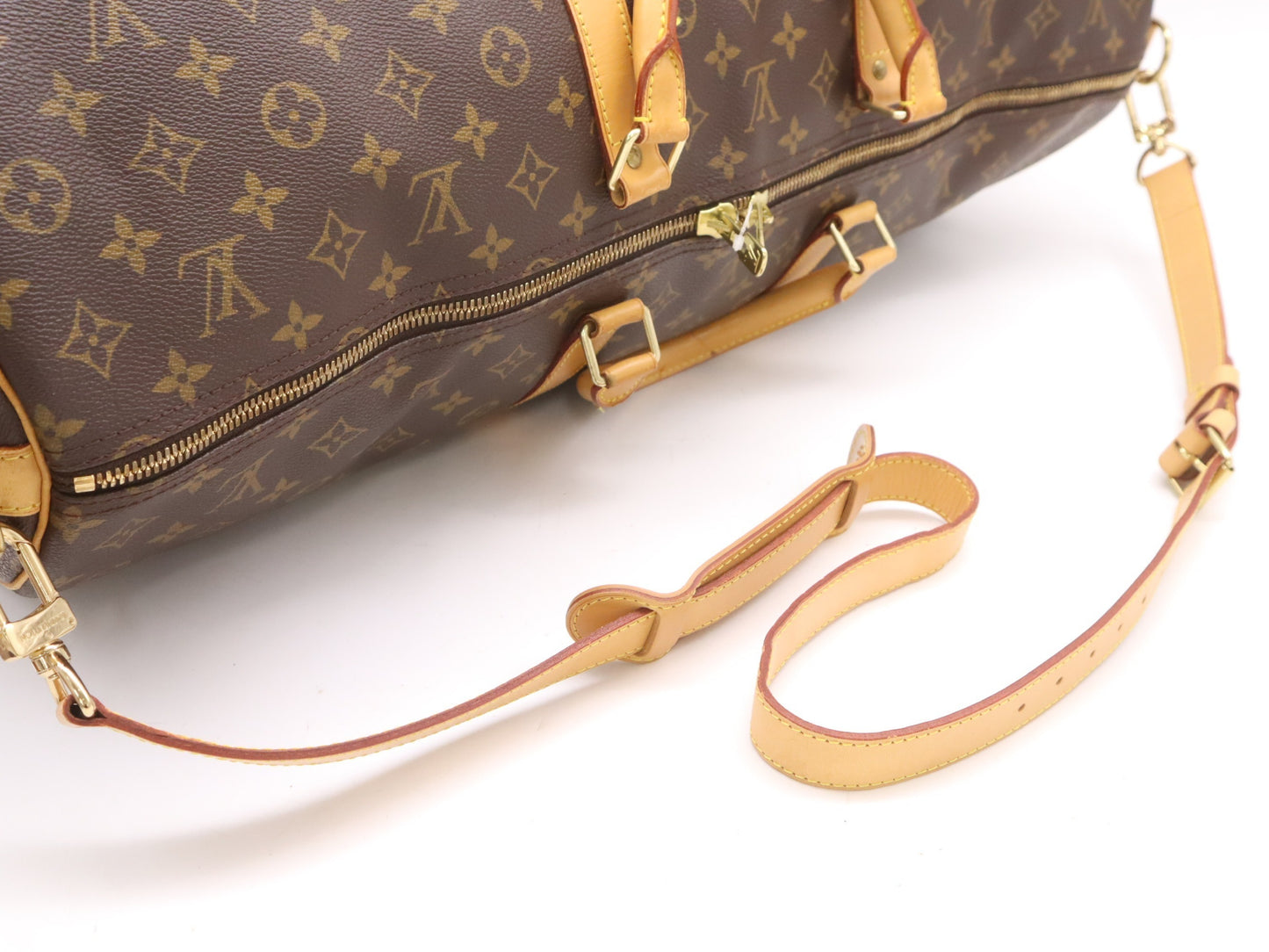 LOUIS VUITTON M41412 Monogram Keepall Bandouliere 60 Boston Bag with Shoulder Strap