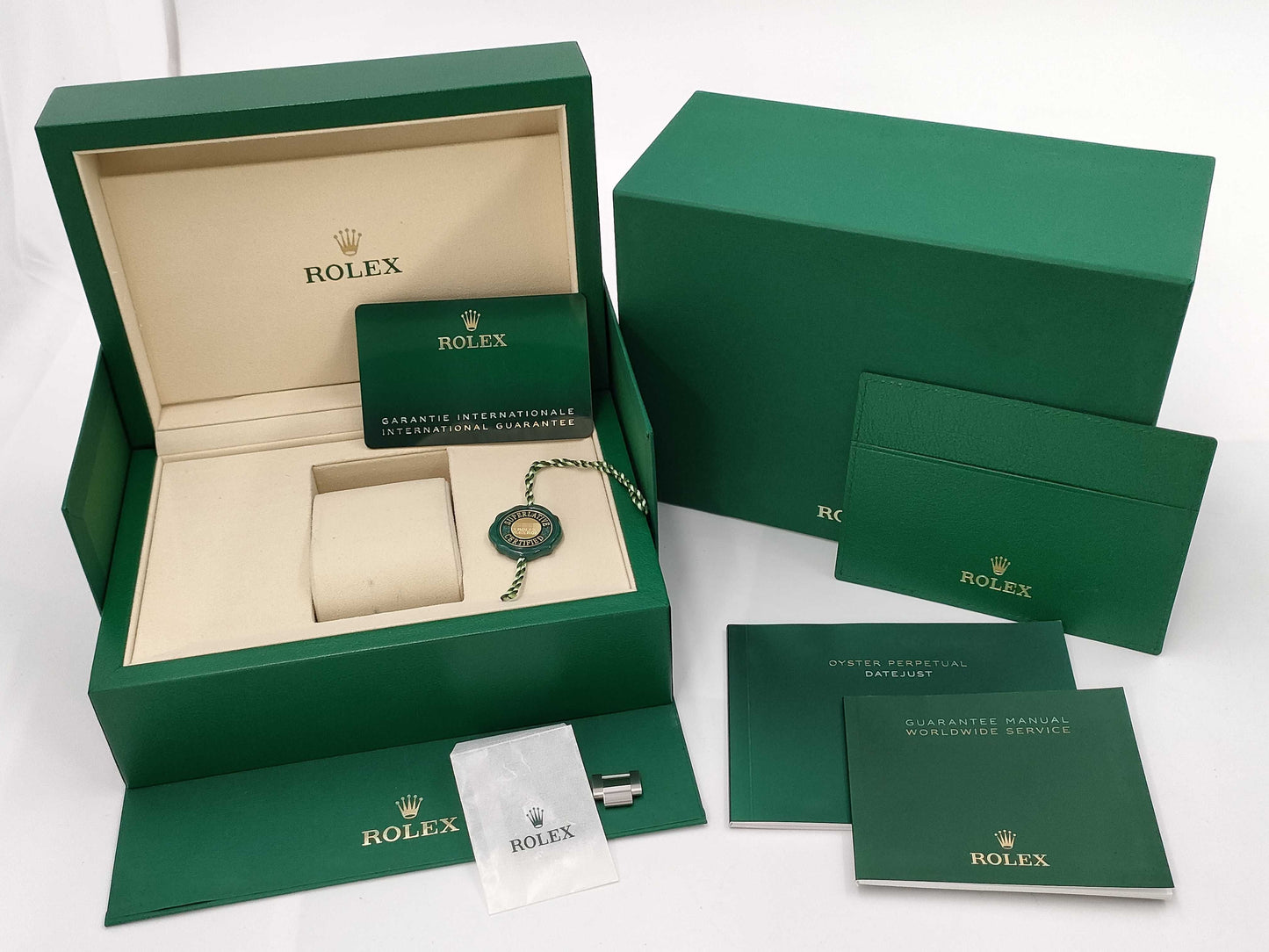 ROLEX 126234 A07C8101 Olive Green Men's Watch
