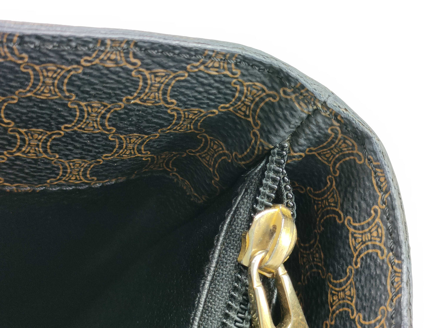CELINE Black Macadam Tote Bag