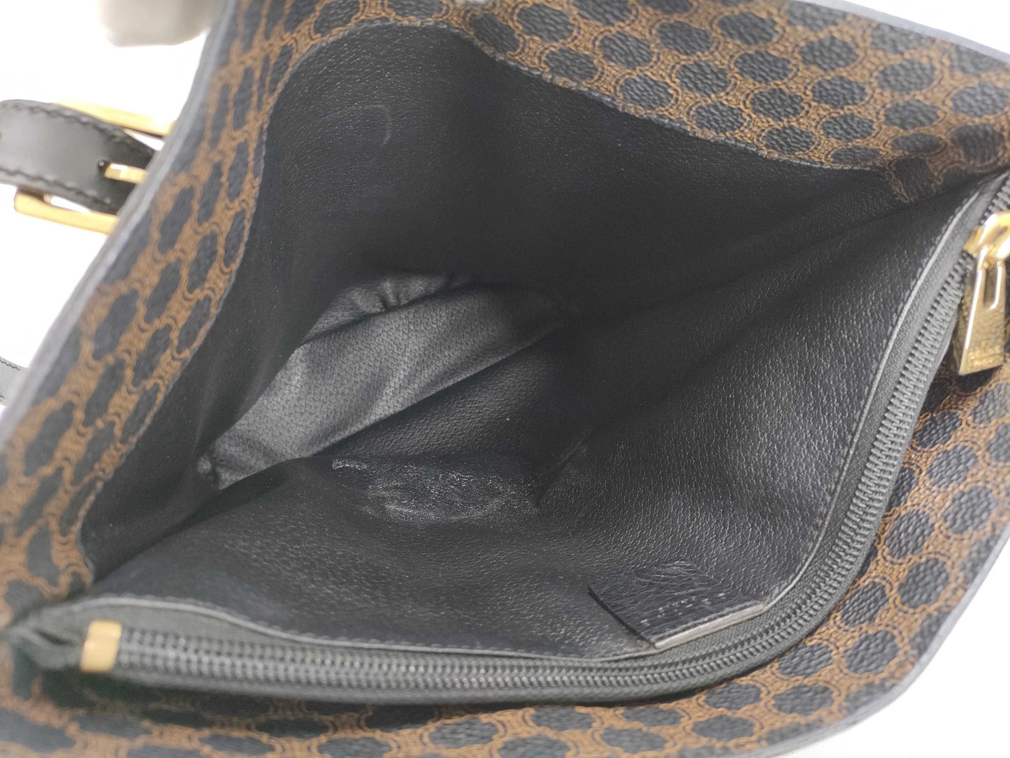 CELINE Black Macadam Tote Bag
