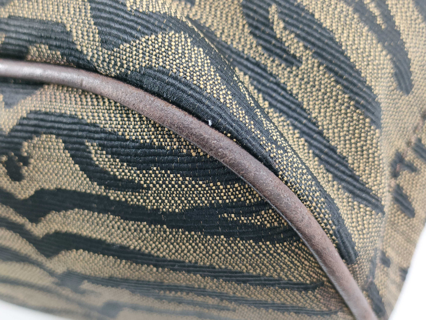 FENDI Zucca pattern zebra Zucca tote bag handbag