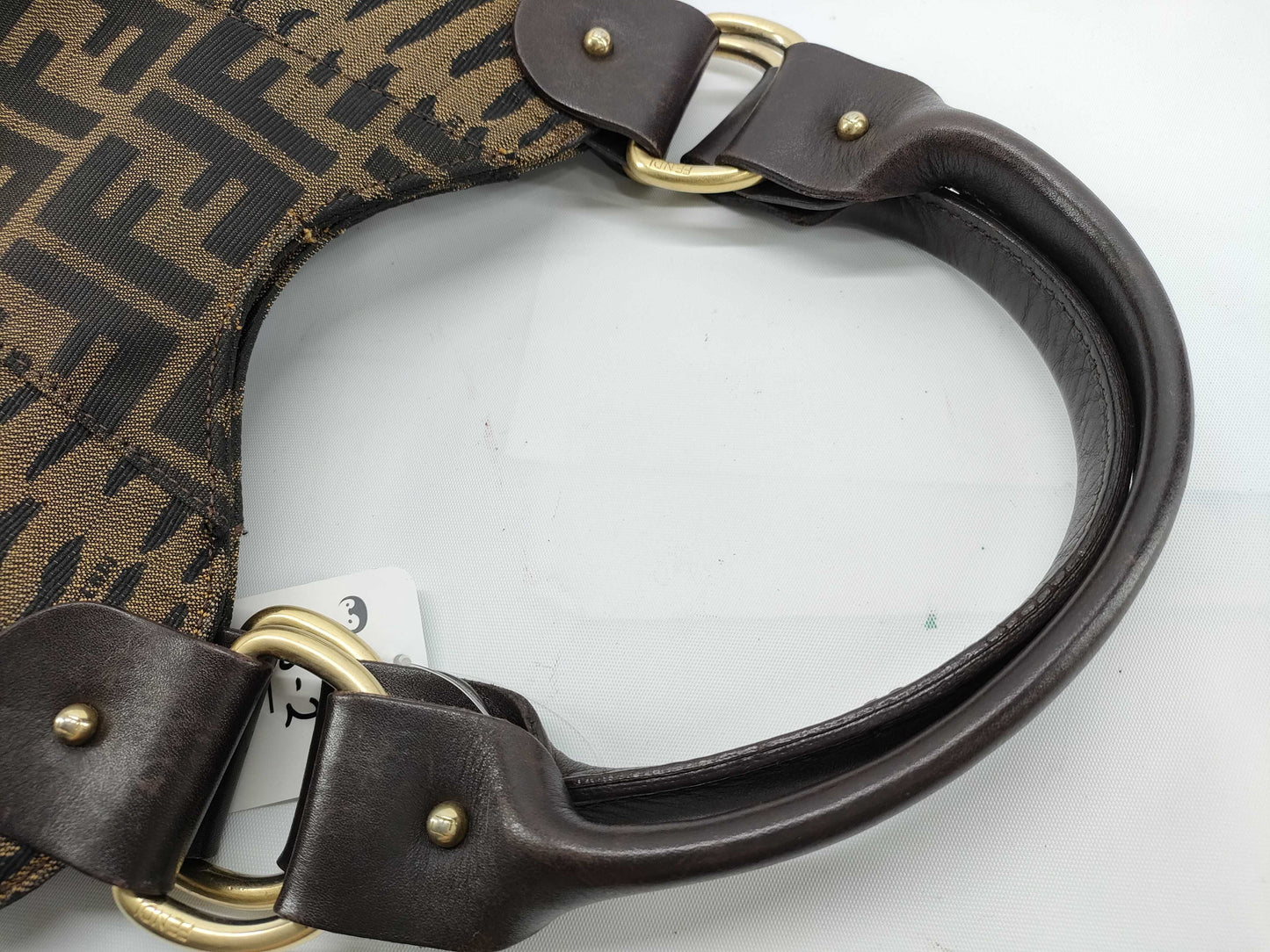 FENDI Zucca pattern zebra Zucca tote bag handbag