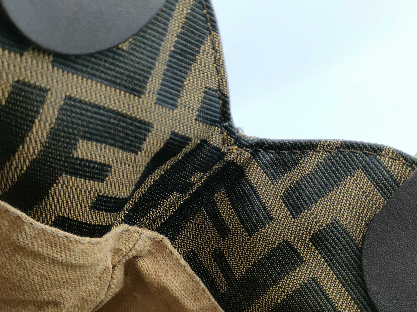 FENDI Zucca pattern zebra Zucca tote bag handbag