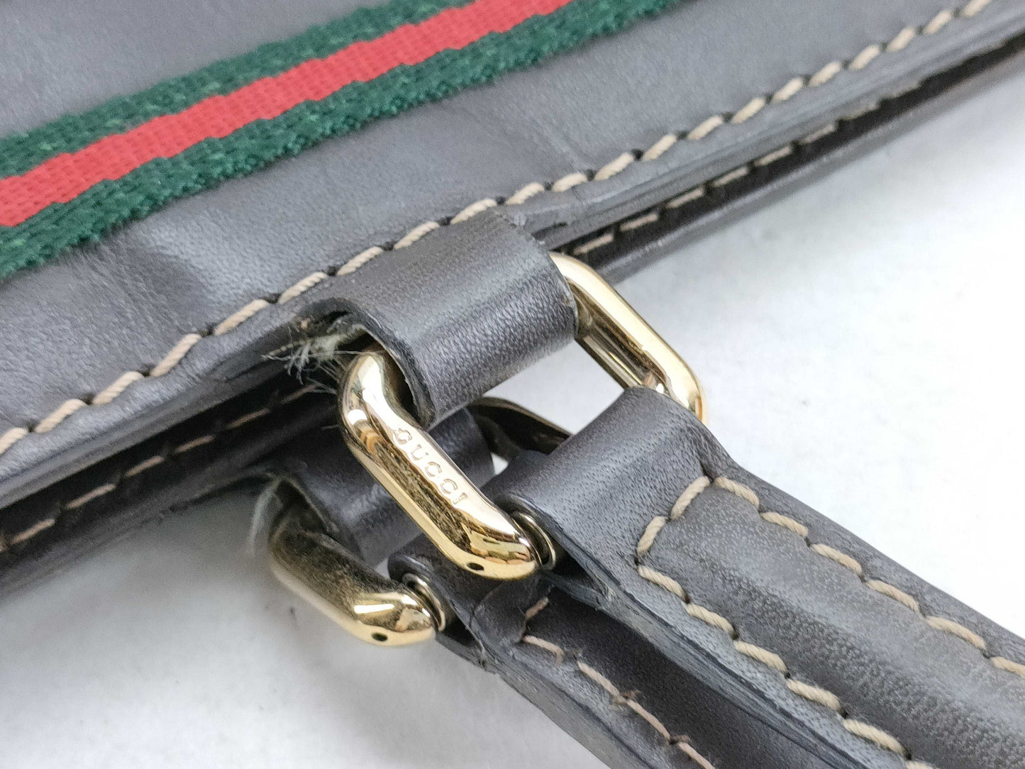 GUCCI GG Canvas GG Pattern Sherry Line Tote Bag