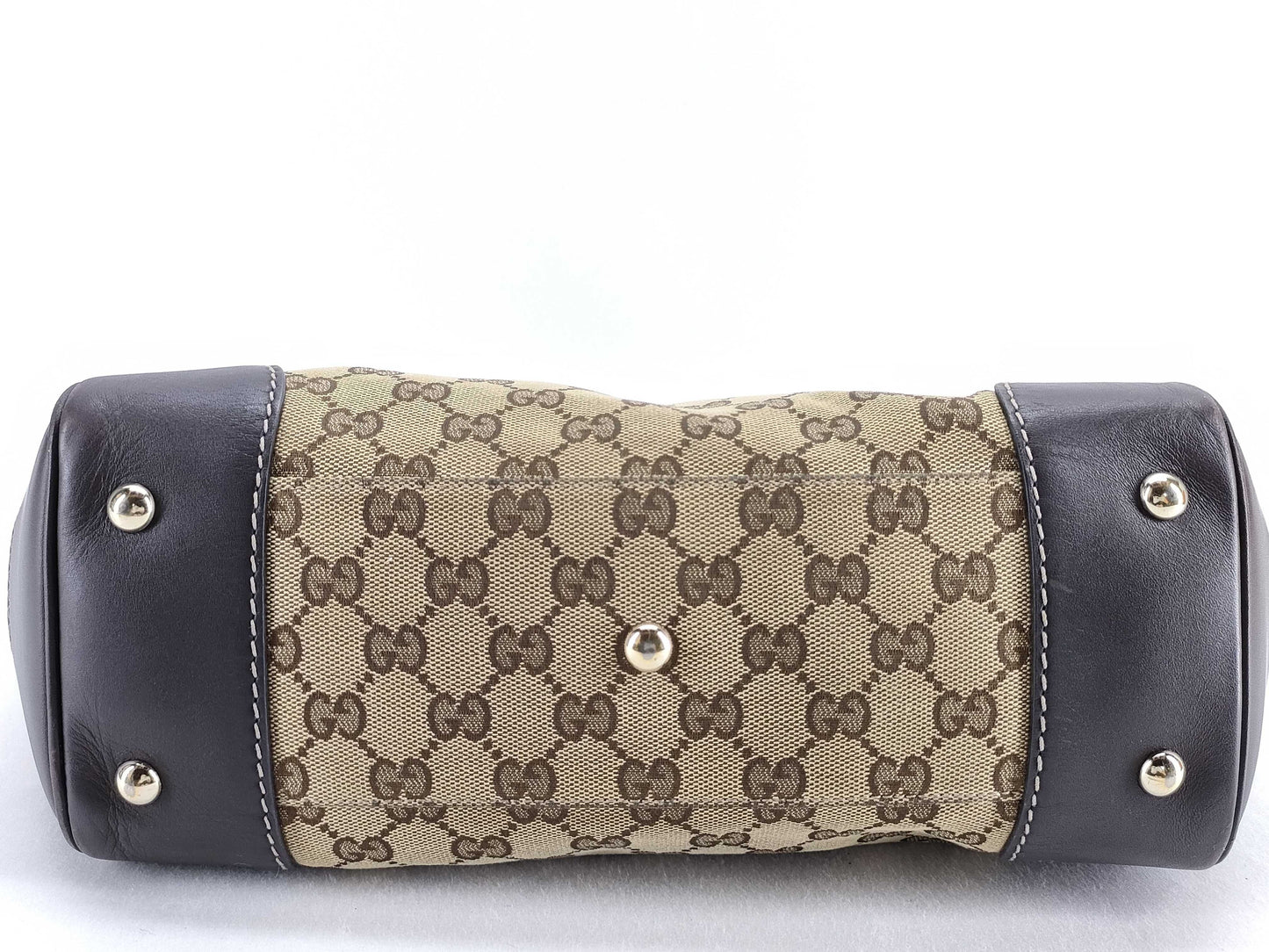 GUCCI GG Canvas GG Pattern Sherry Line Tote Bag