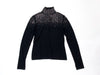CHANEL 2022 CC Rhinestone Turtleneck, Size 36, Tops