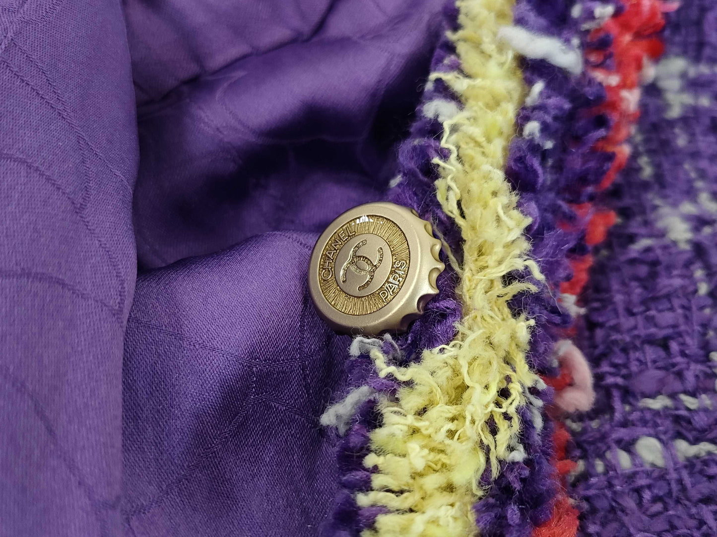 CHANEL Tweed Jacket Suit Rare Size 44 Other Apparel