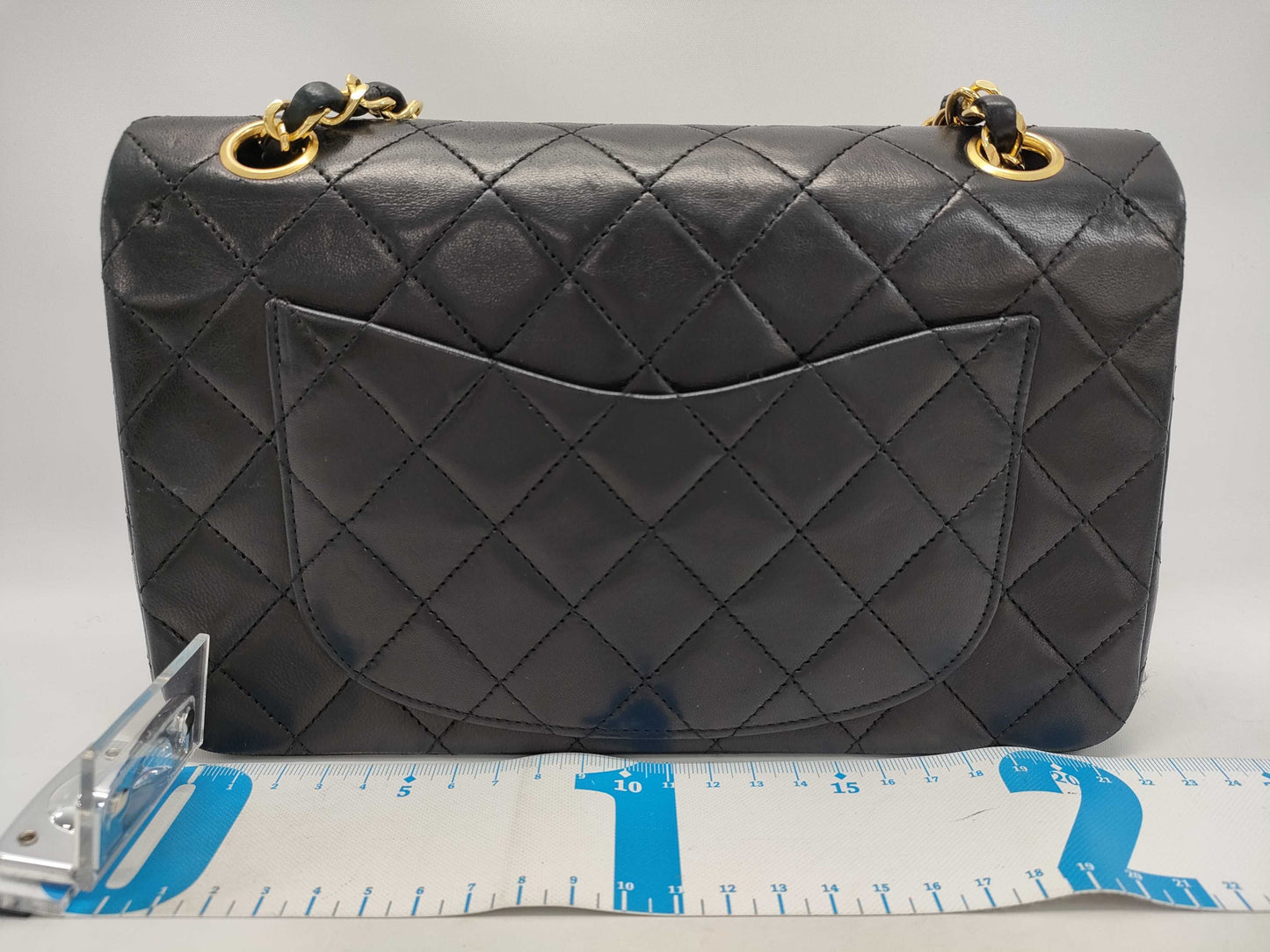 CHANEL Matelasse Coco Mark Turn Lock Double Chain Double Flap Shoulder Bag