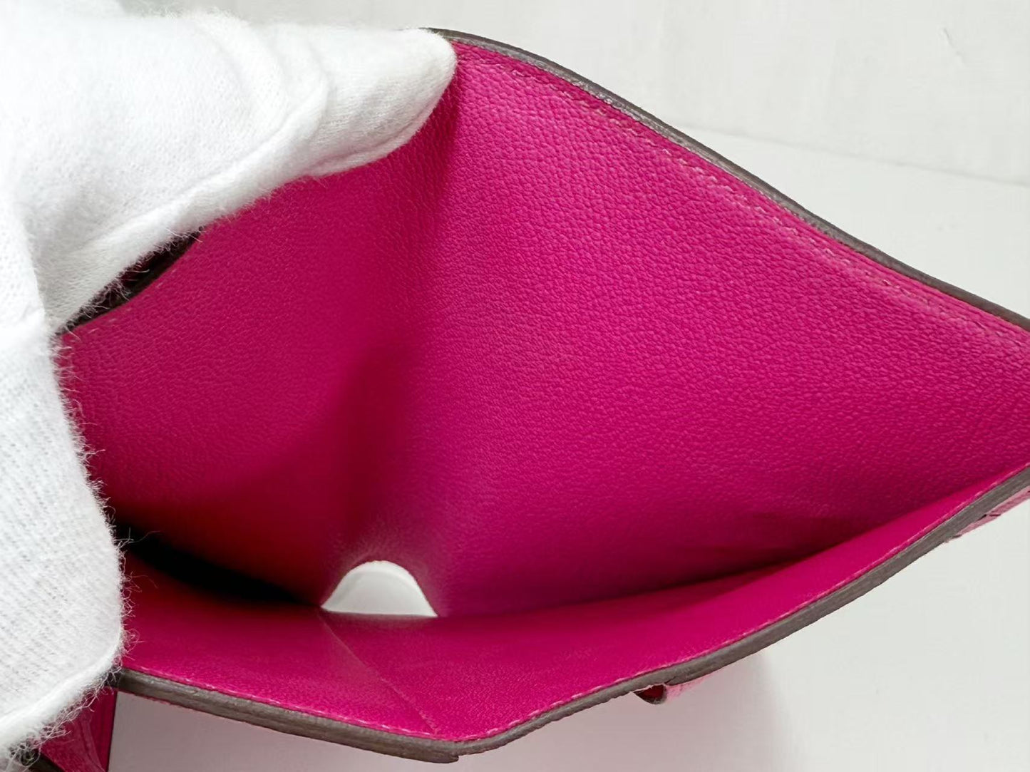 CHANEL Kelly Wallet, Medium Size, Chevre, Pink, D Stamp, Silver Hardware