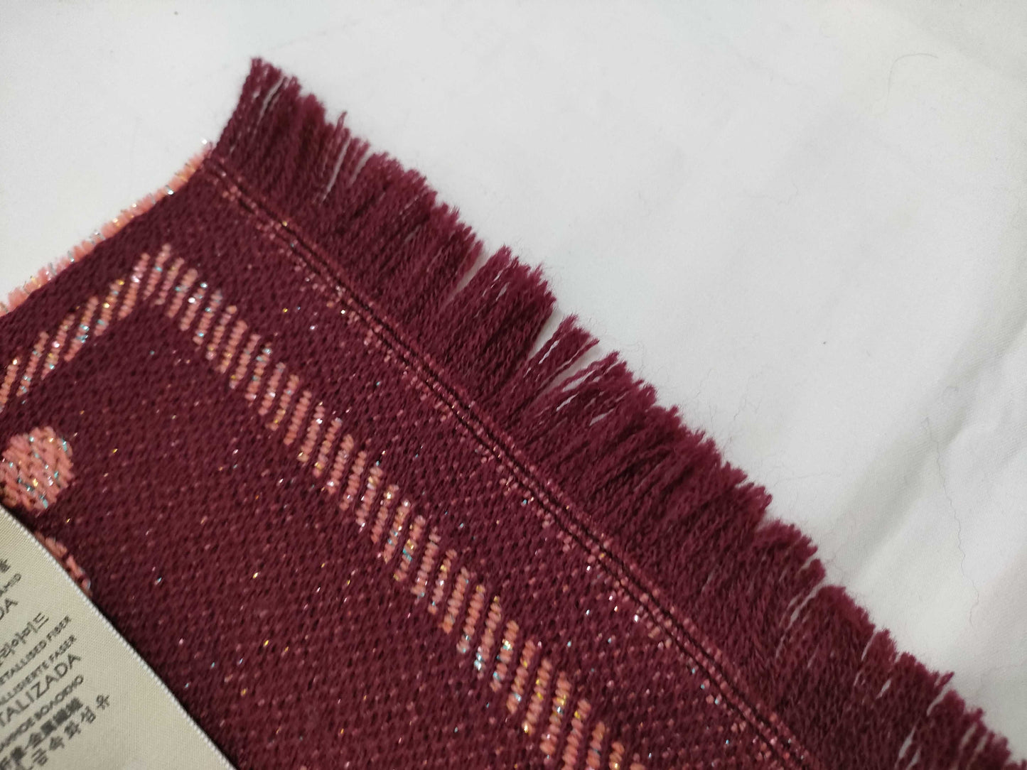 GUCCI Pink Glitter Scarf