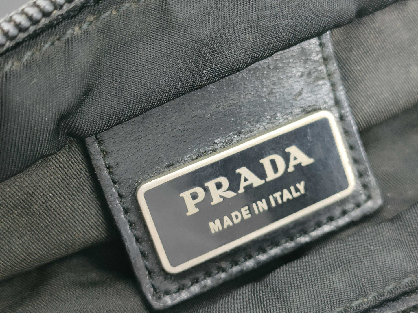 PRADA Nylon Prada Shoulder Bag Black Shoulder Bag