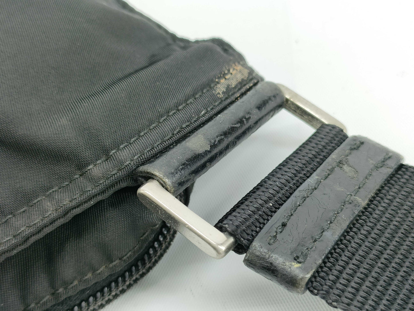 PRADA Nylon Prada Shoulder Bag Black Shoulder Bag