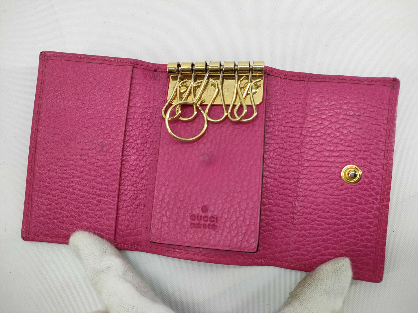 GUCCI GG Marmont Key Case, Pink