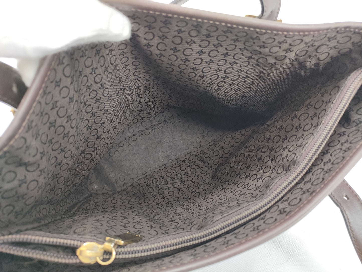 CELINE C Macadam Tote Bag, Brown