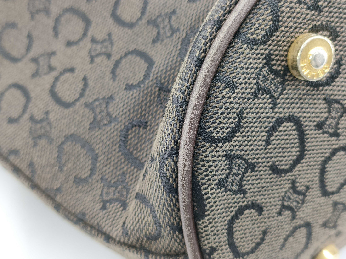 CELINE C Macadam Tote Bag, Brown