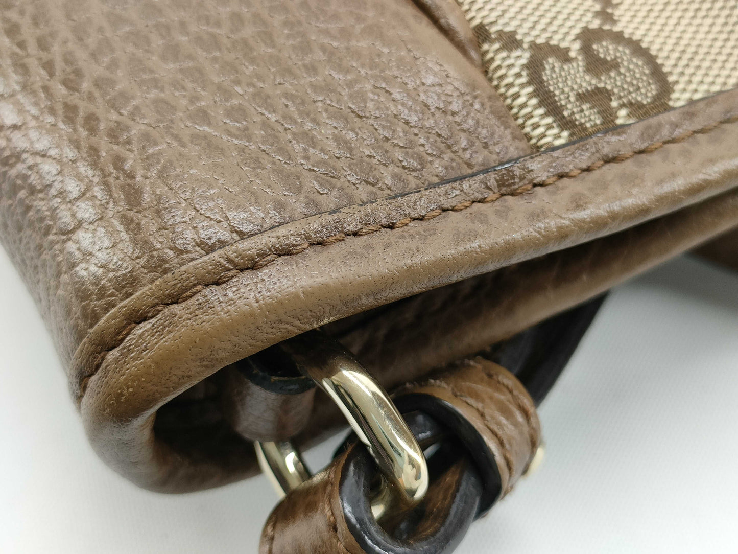 GUCCI GG Canvas Gucci GG Canvas 2-Way Handbag with Long Strap