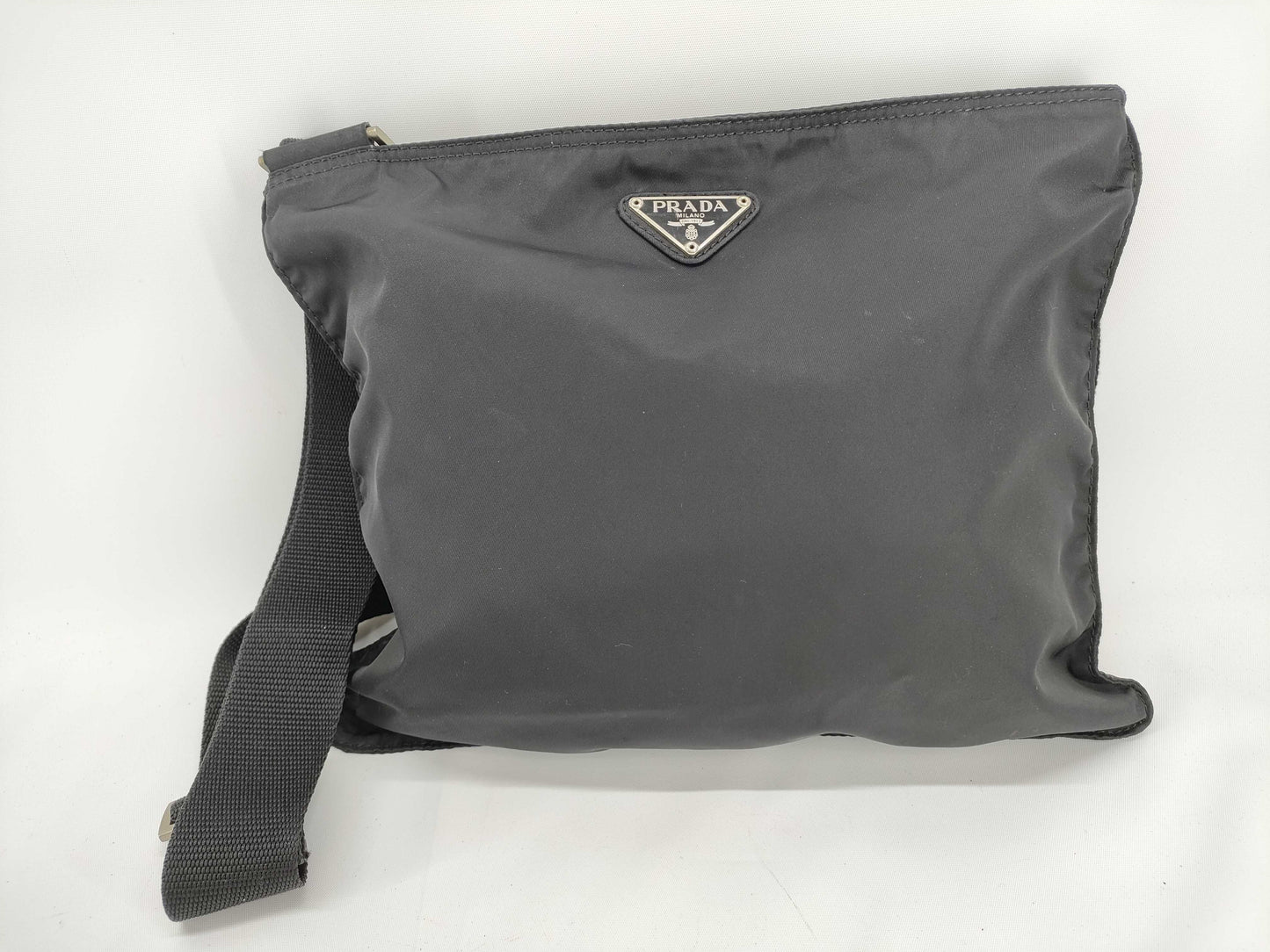 PRADA Nylon Prada Handbag Black Shoulder Bag