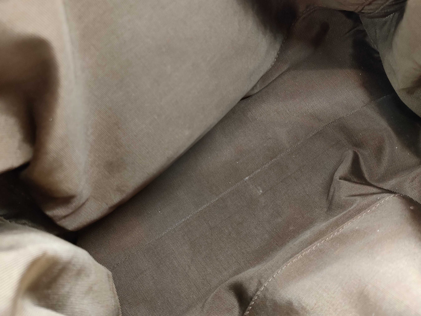 CHANEL Canvas Turnlock Brown Tote Bag
