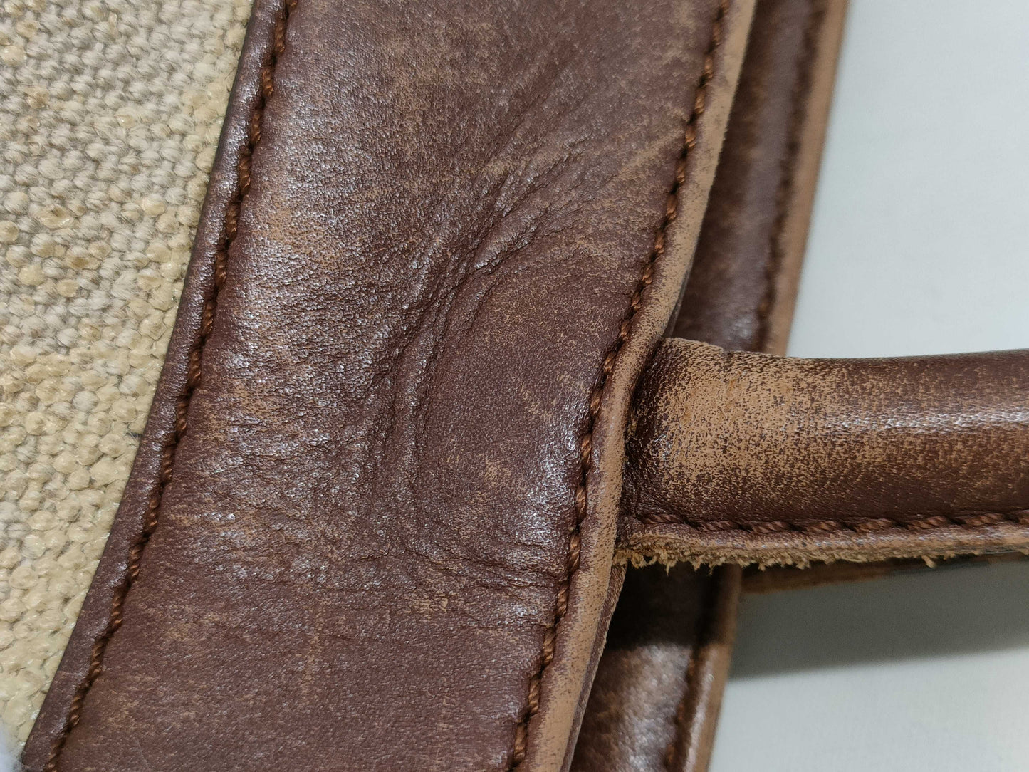 CHANEL Canvas Turnlock Brown Tote Bag