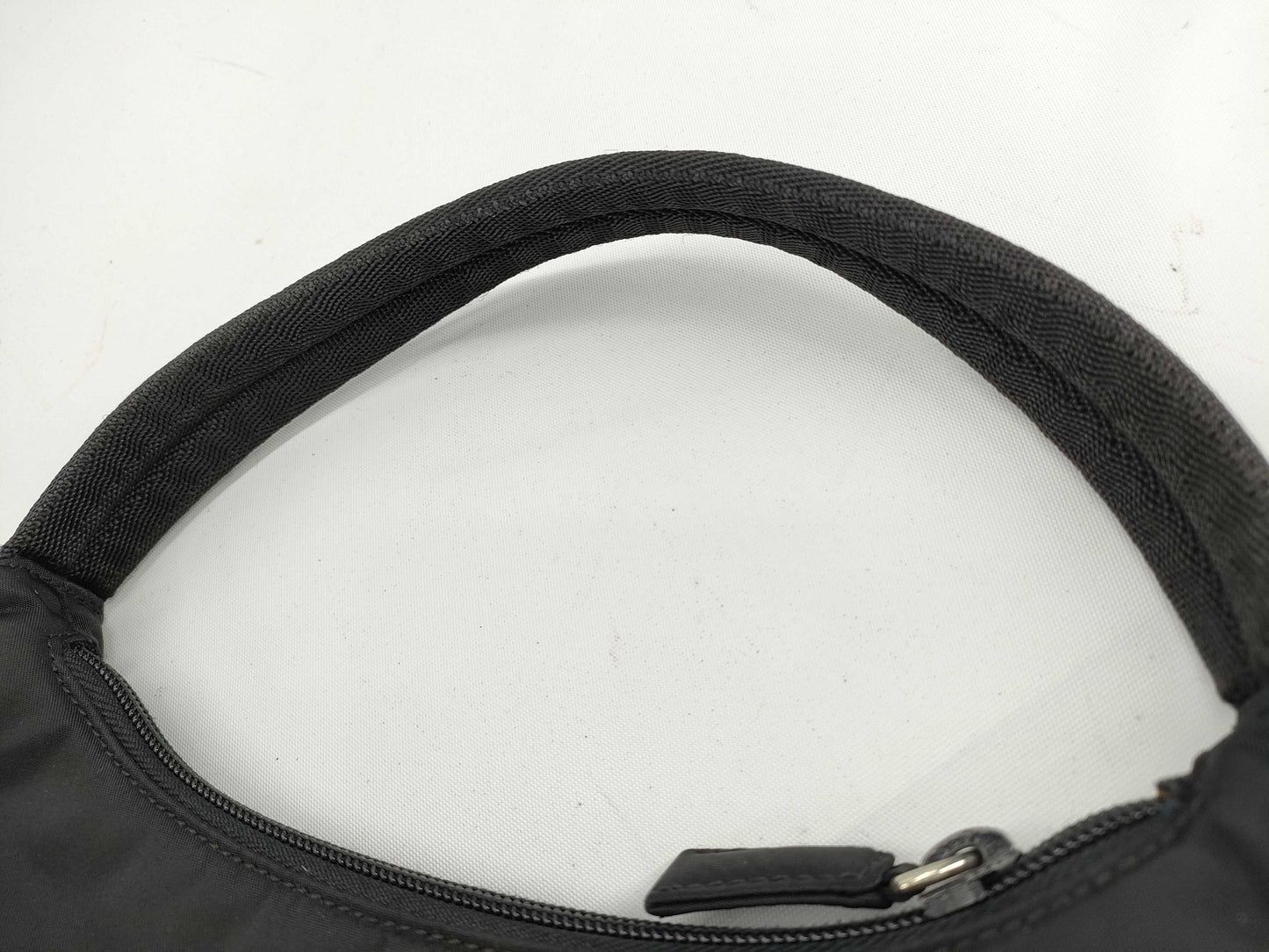 PRADA Nylon Prada Pouch Handbag Black Handbag
